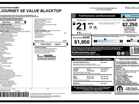 Used 2020 Dodge Journey SE w/ Blacktop Package FWD image 4