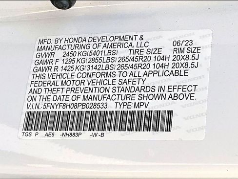 Used 2023 Honda Passport Elite image 16