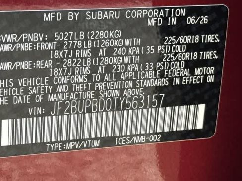 New 2026 Subaru Outback Premium AWD/4WD image 33