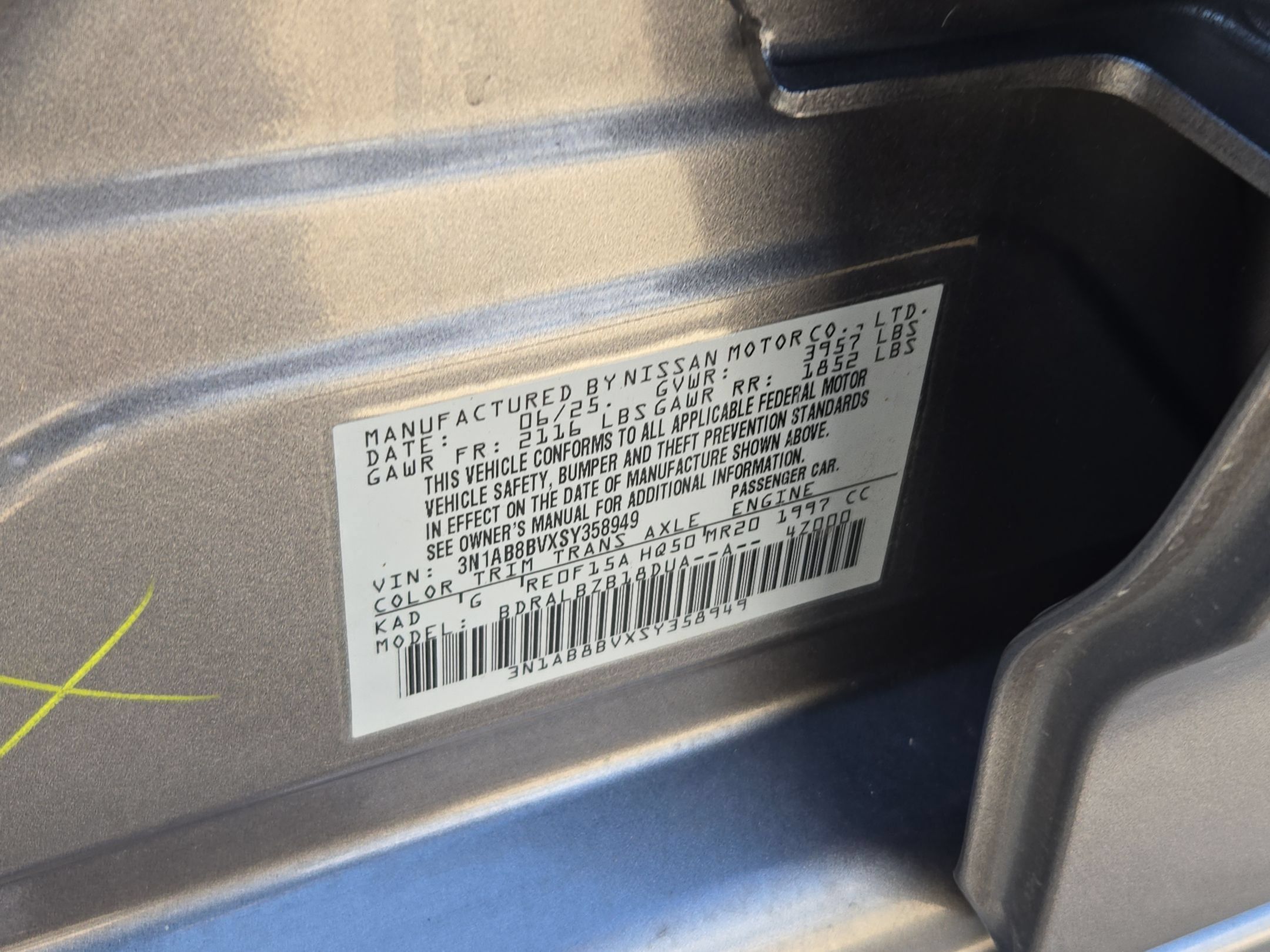 Certified 2025 Nissan Sentra S FWD image 32