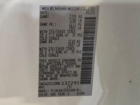 Used 2021 Nissan Murano SL w/ SL Moonroof Package image 61