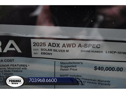 New 2025 Acura ADX A-Spec image 35