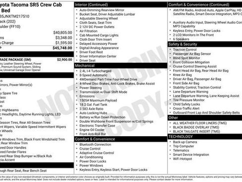Used 2026 Toyota Tacoma SR5 w/ SR5 Upgrade Package AWD/4WD image 31