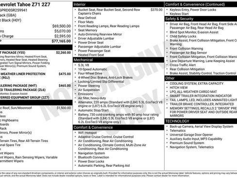 Used 2025 Chevrolet Tahoe Z71 w/ Comfort Package AWD/4WD image 31