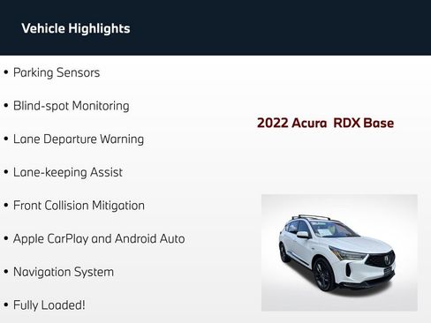 Used 2022 Acura RDX A-Spec FWD image 65
