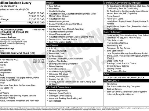 Certified 2019 Cadillac Escalade Luxury AWD/4WD image 5