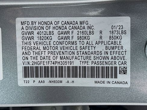Certified 2023 Honda Civic EX image 32