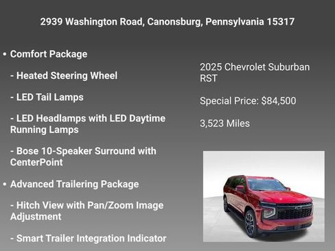 Certified 2025 Chevrolet Suburban RST AWD/4WD image 19