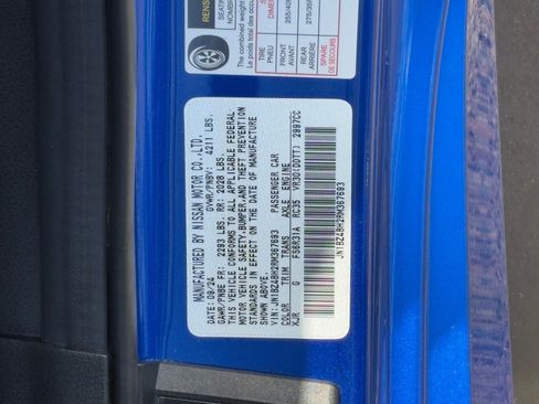 Certified 2024 Nissan Z Performance w/ Floor Mat Package image 29