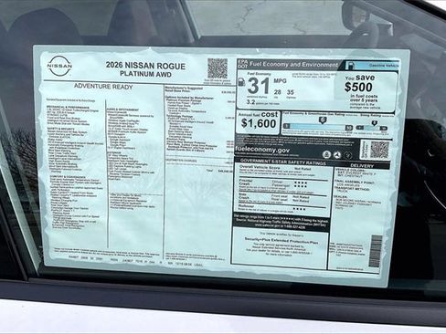 New 2026 Nissan Rogue Platinum w/ Tech Package image 13