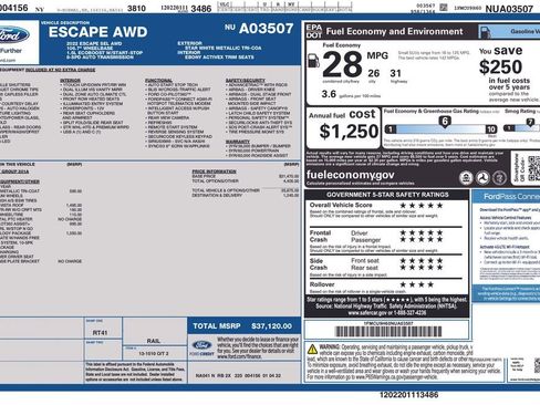 Used 2022 Ford Escape SEL w/ Technology Package image 35