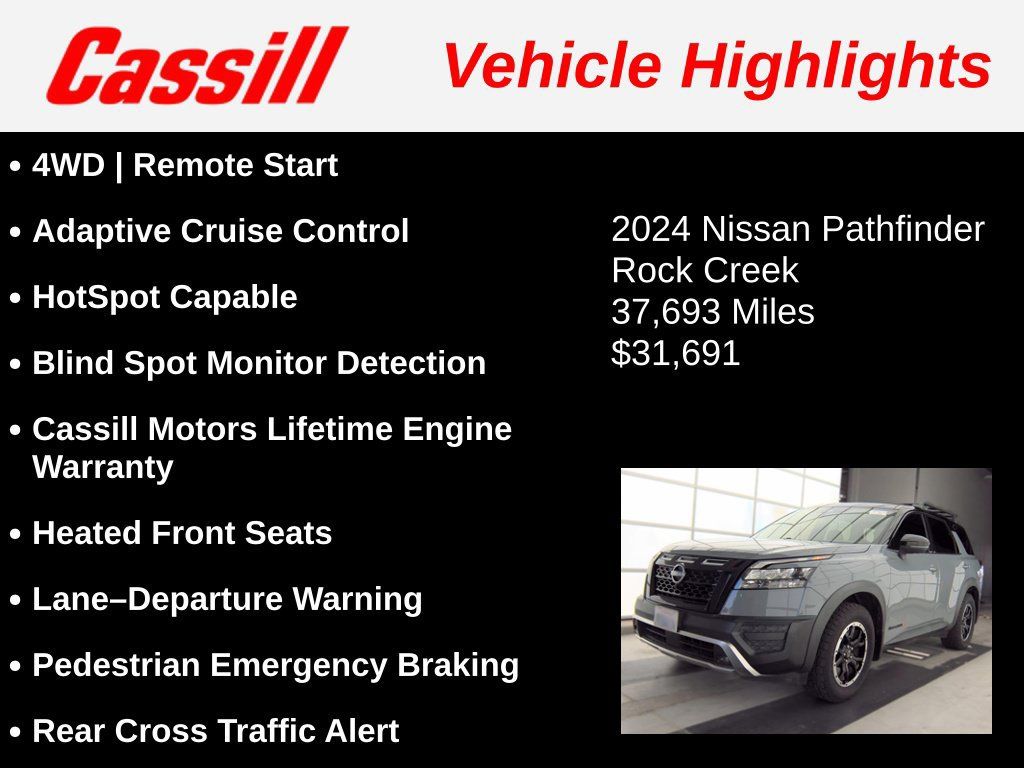 Used 2024 Nissan Pathfinder Rock Creek AWD/4WD image 3