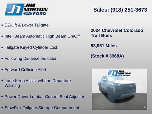 Used 2024 Chevrolet Colorado Trail Boss w/ Advanced Trailering Package AWD/4WD image 16