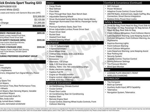 Used 2025 Buick Envista Sport Touring w/ Convenience I Package image 16