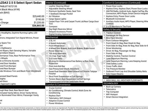 New 2026 MAZDA MAZDA3 s Sport image 5