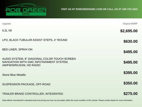 Used 2018 GMC Sierra 1500 SLT w/ Suspension Package, Off-Road image 5