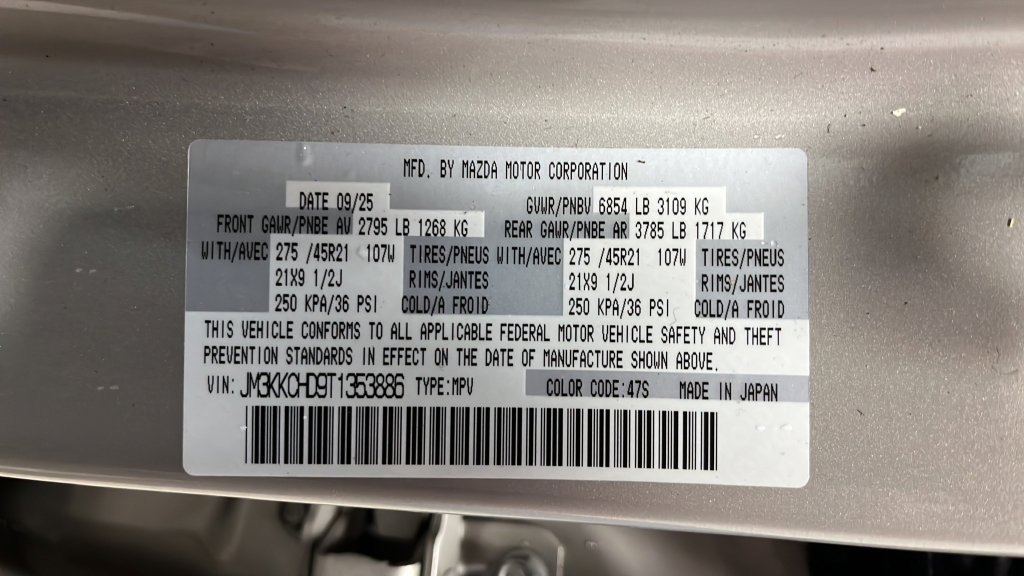 Used 2026 MAZDA CX-90 3.3 Turbo w/ Premium Sport Pkg AWD/4WD image 29