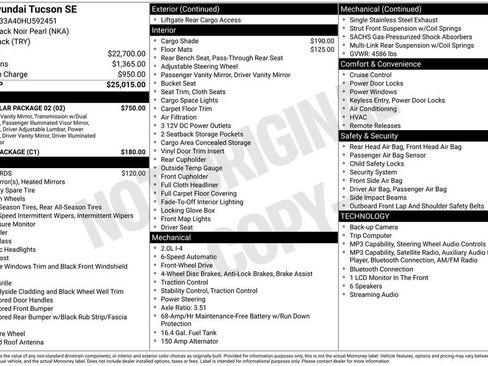Used 2017 Hyundai Tucson SE w/ SE Popular Package 02 FWD image 3