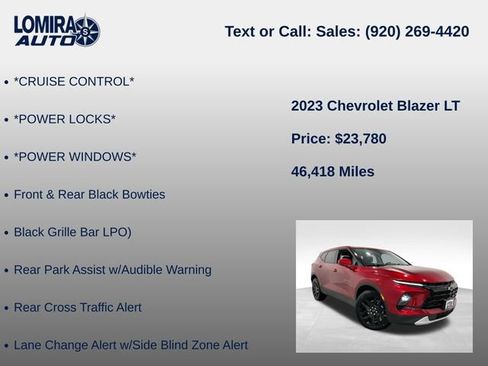 Used 2023 Chevrolet Blazer LT w/ Driver Confidence Package AWD/4WD image 14