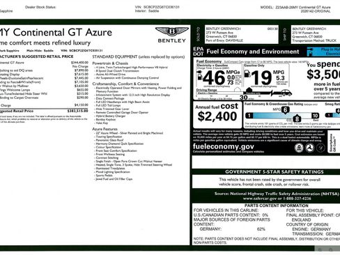 New 2026 Bentley Continental GT AWD/4WD image 30