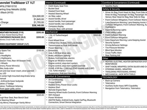 Used 2026 Chevrolet TrailBlazer LT w/ LT Cold Weather Package FWD image 40