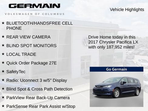 Used 2017 Chrysler Pacifica LX FWD image 5