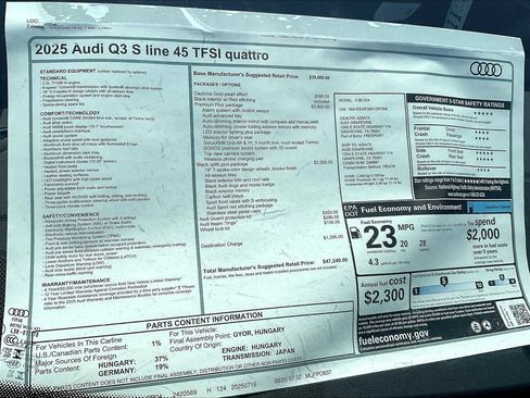 New 2025 Audi Q3 2.0T Premium Plus w/ Premium Plus Package image 19