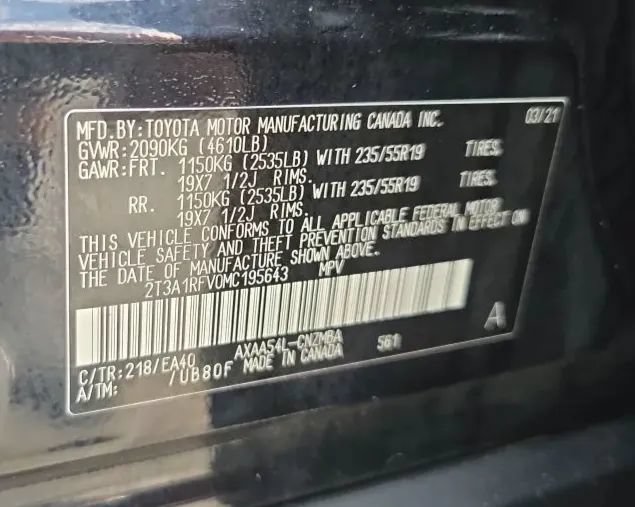 Used 2021 Toyota RAV4 XLE Premium AWD/4WD image 57
