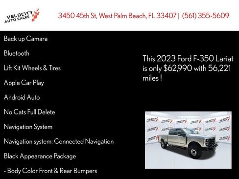 Used 2023 Ford F350 Lariat w/ Black Appearance Package AWD/4WD image 42