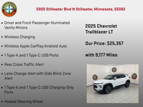 Used 2025 Chevrolet TrailBlazer LT w/ Convenience Package AWD/4WD image 30