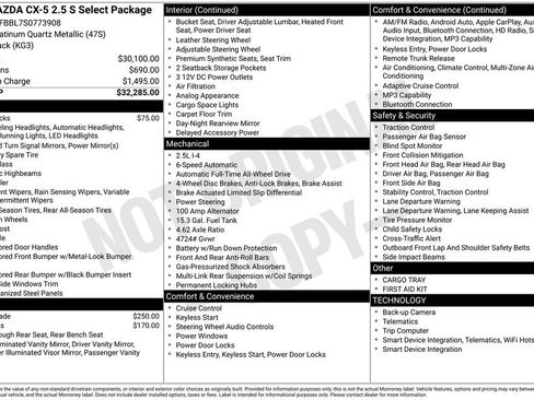 New 2025 MAZDA CX-5 AWD 2.5 S w/ Select Package image 6