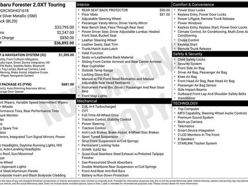 Used 2016 Subaru Forester 2.0XT Touring w/ Eyesight & Navigation System image 1