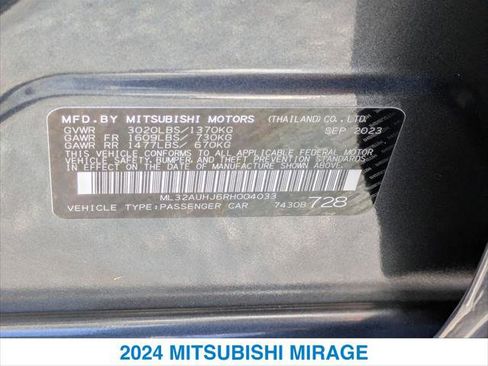 Used 2024 Mitsubishi Mirage LE FWD image 26