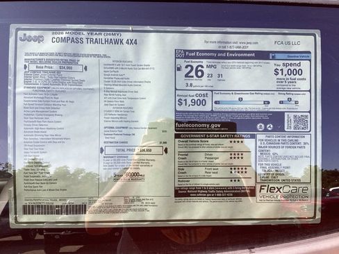 New 2026 Jeep Compass Trailhawk AWD/4WD image 18
