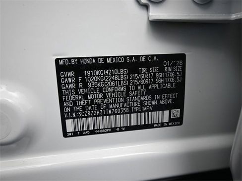 New 2026 Honda HR-V LX image 4