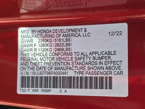 Certified 2023 Acura TLX Type S AWD/4WD image 34