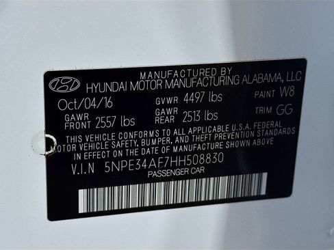 Used 2017 Hyundai Sonata Limited w/ Tech Package 03 image 40