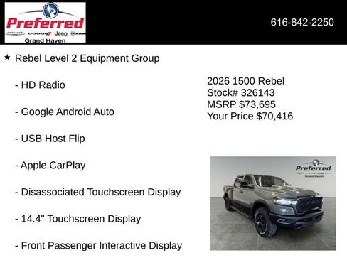 New 2026 RAM 1500 Rebel AWD/4WD image 30