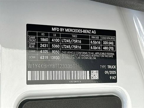 New 2026 Mercedes-Benz Sprinter 144 Cargo image 29