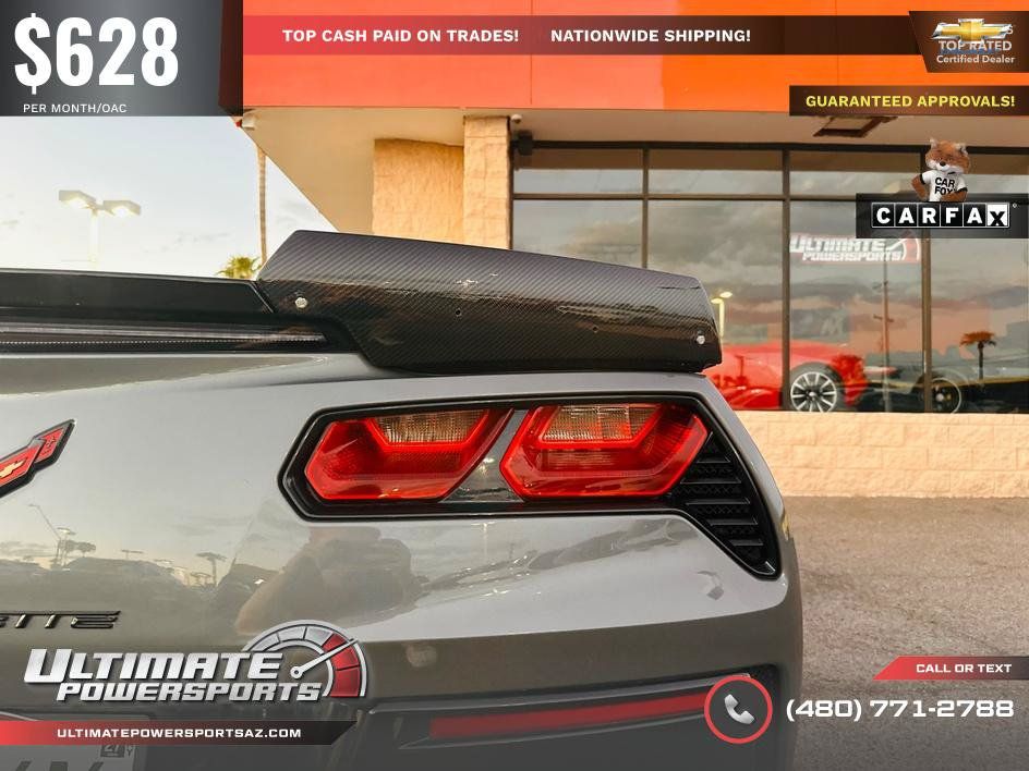 Used 2016 Chevrolet Corvette Stingray Coupe w/ Carbon Flash Badge Package RWD image 45