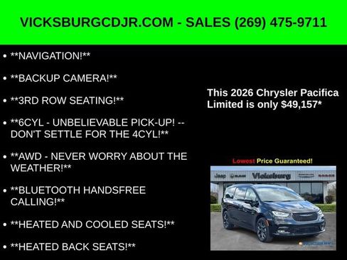 New 2026 Chrysler Pacifica Limited w/ S Appearance Package image 5