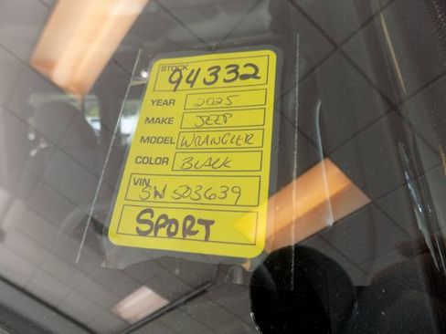 Certified 2025 Jeep Wrangler Sport S image 38