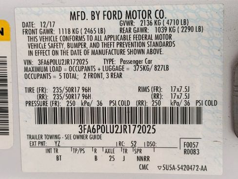 Used 2018 Ford Fusion SE w/ Equipment Group 602A FWD image 39