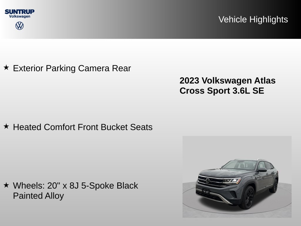 Used 2023 Volkswagen Atlas Cross Sport SE w/ Panoramic Sunroof Package AWD/4WD image 16