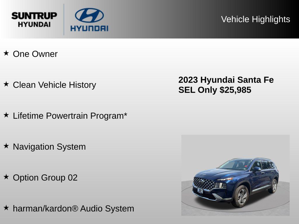 Used 2023 Hyundai Santa Fe SEL w/ Premium Package AWD/4WD image 8