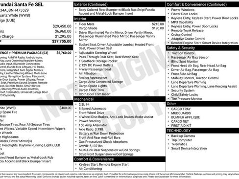 Used 2022 Hyundai Santa Fe SEL w/ Convenience + Premium Package FWD image 59