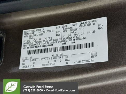 Used 2018 Ford F150 XL w/ Equipment Group 101A Mid AWD/4WD image 29