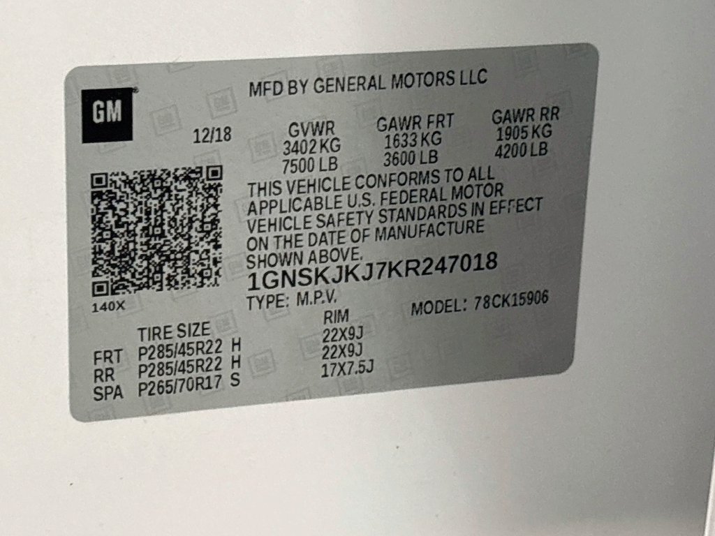 Used 2019 Chevrolet Suburban Premier w/ Premier Plus Edition AWD/4WD image 48