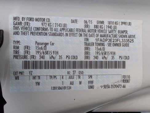 Used 2015 Ford Focus S image 35