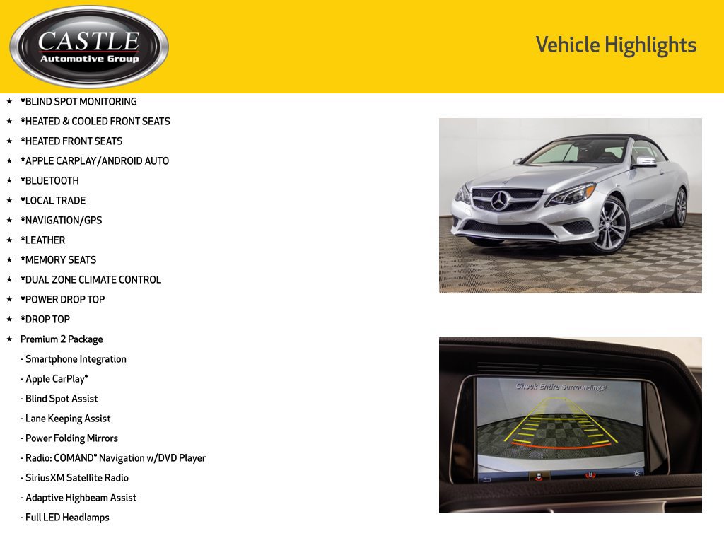 Used 2017 Mercedes-Benz E 400 Cabriolet image 3